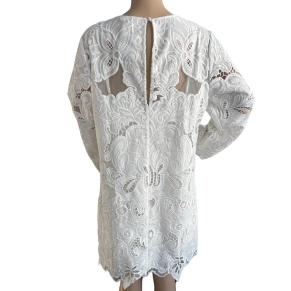 H&M Short Lace Dresses for Women / White / Size L - Picture 6 of 8